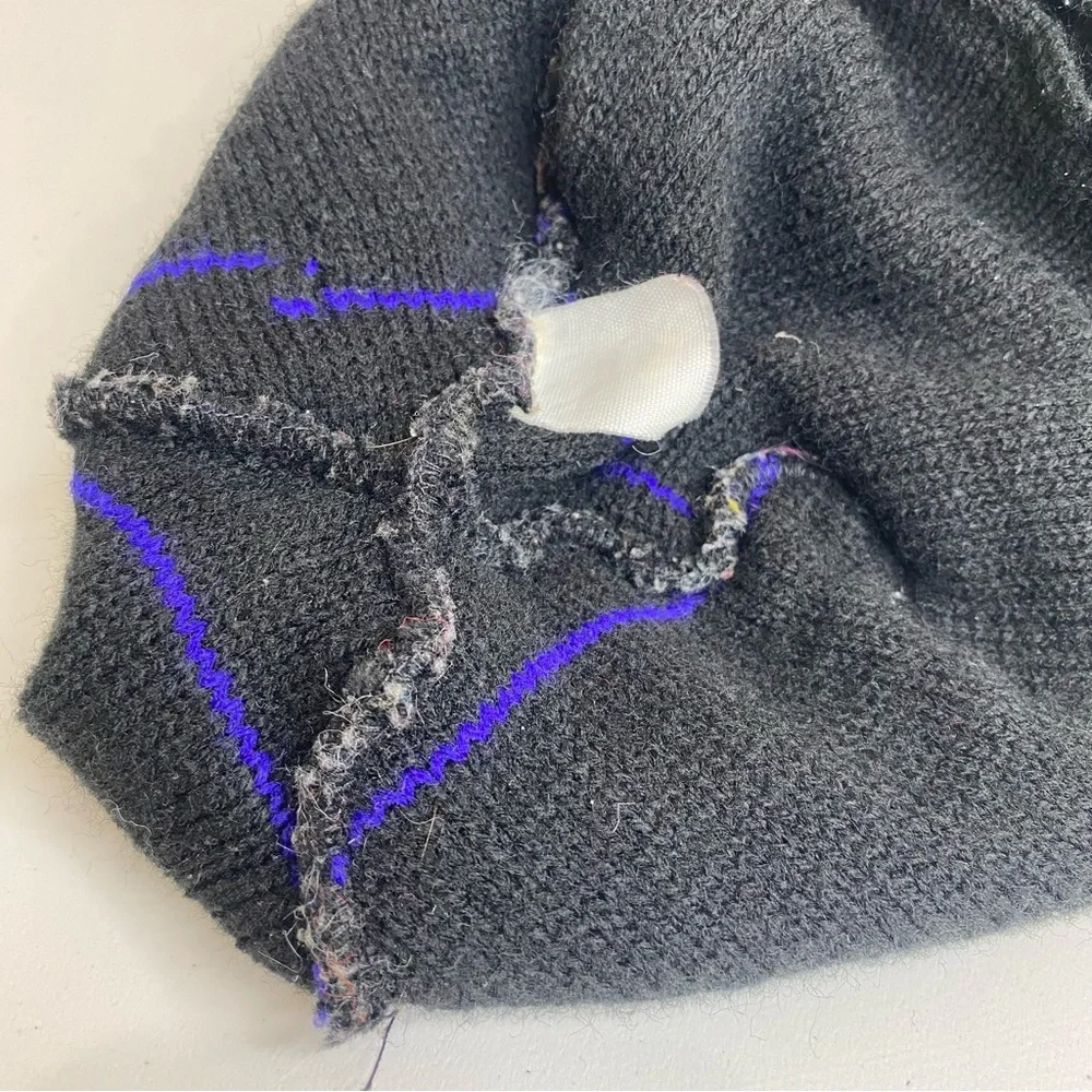 Vintage Polaris Snowmobile Racing Knit Full Face Mask Robber Balaclava Beanie